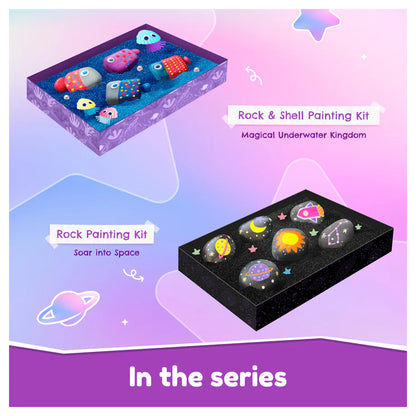 Bloomingo Rock & Shell Painting Kit - Magical Underwater Kingdom