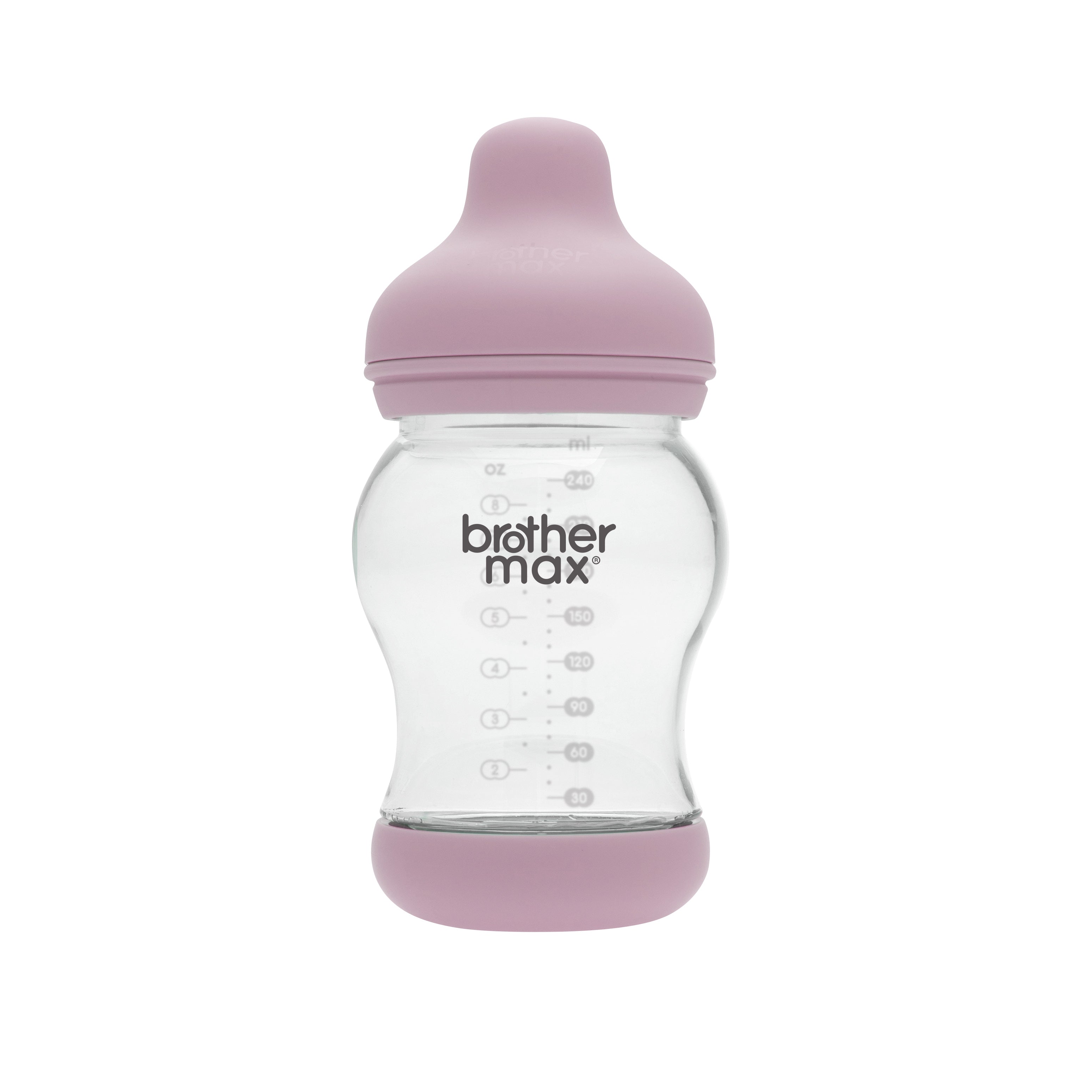 Brother Max - PP Anti-Colic Feeding Bottle 240ml/8oz + M Teat (Pink)
