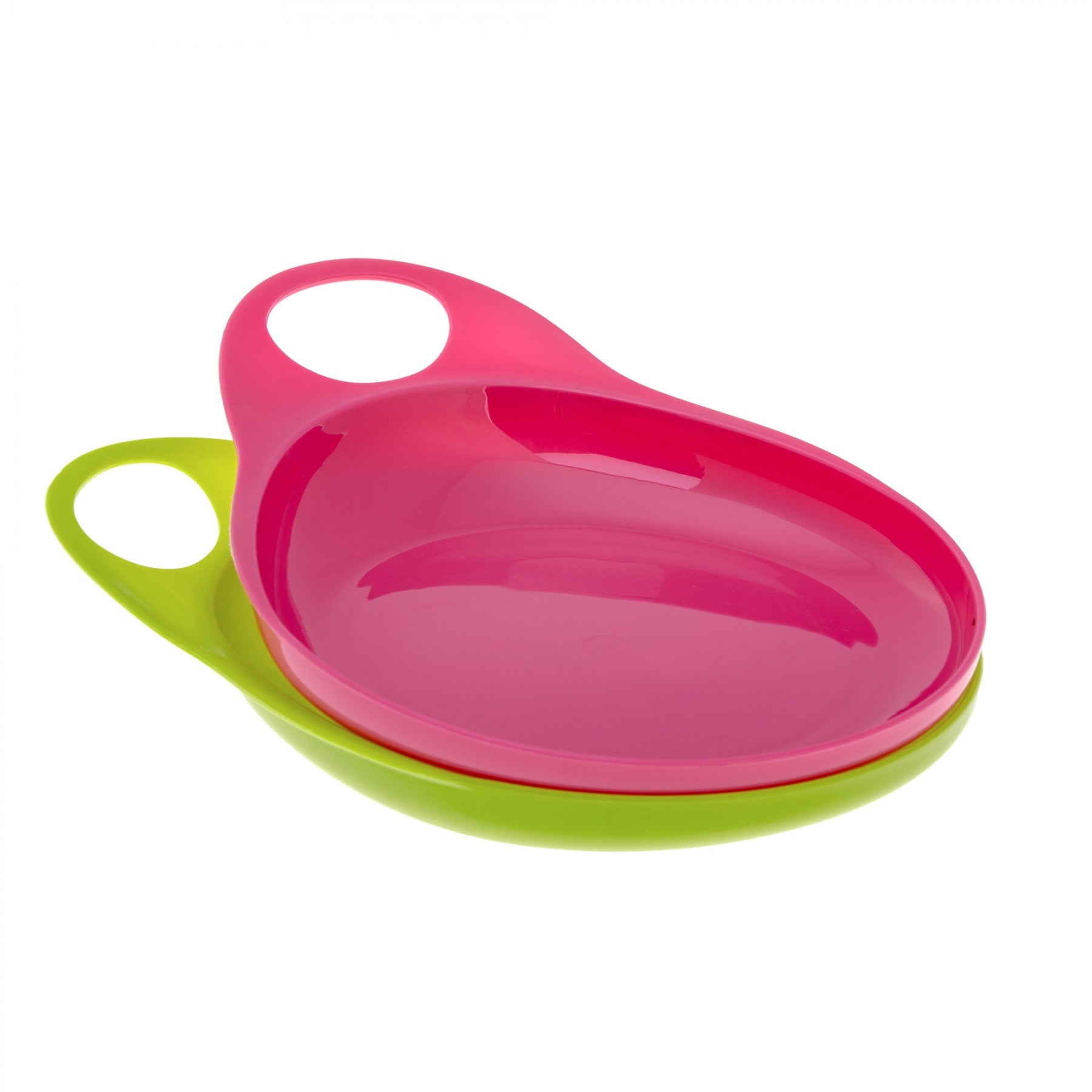 Brother Max - 2 Easy-Hold Plates (Pink/ Green)