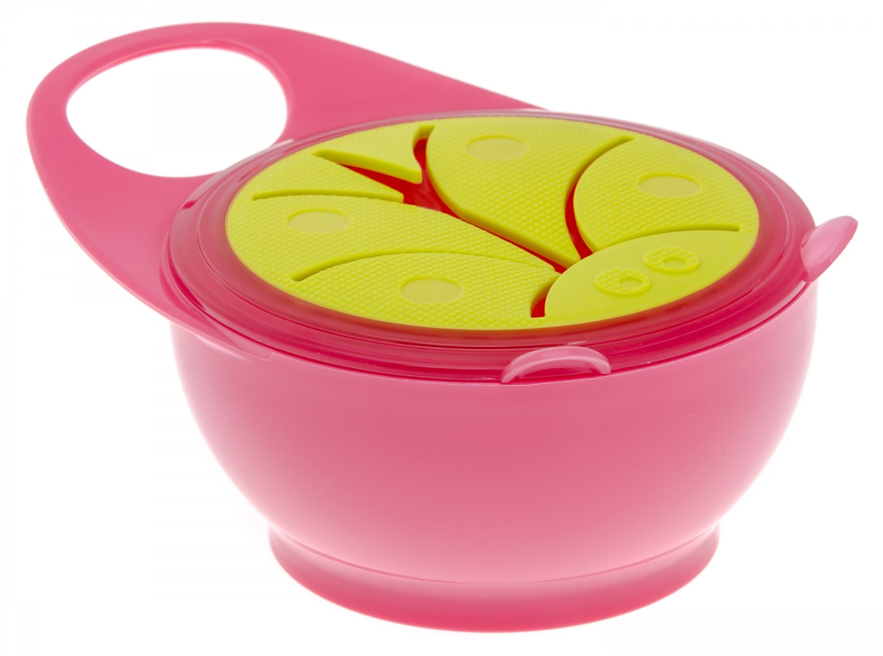 Brother Max - Easy-Hold Snack Pot Bowl (Pink/ Green)