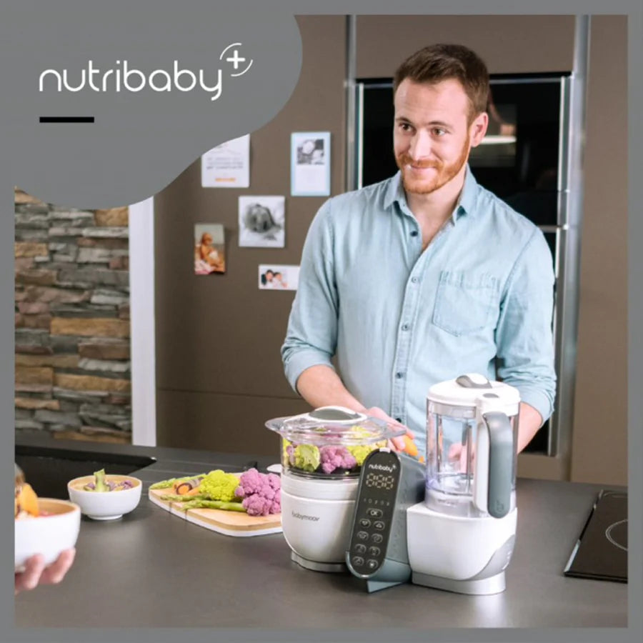 Babymoov - جهاز تحضير الطعام Nutribaby+ مزود بـ 15 كيس طعام قابل لإعادة الاستخدام Babymoov - جهاز تحضير الطعام Nutribaby+ مزود بـ 15 كيس طعام قابل لإعادة الاستخدام