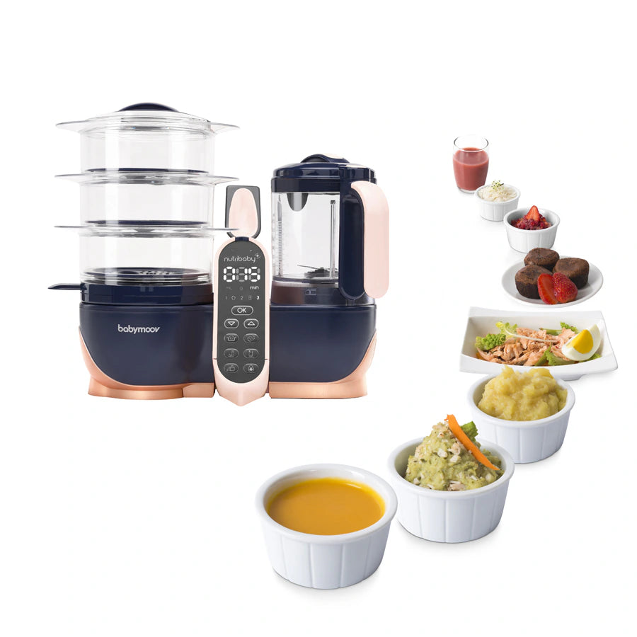 معالج الطعام Babymoov Nutribaby XL + كتاب وصفات معالج الطعام Babymoov Nutribaby XL + كتاب وصفات