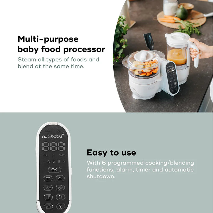 Nutribaby(+) 6in1 Baby Food Maker (Natural Beige)