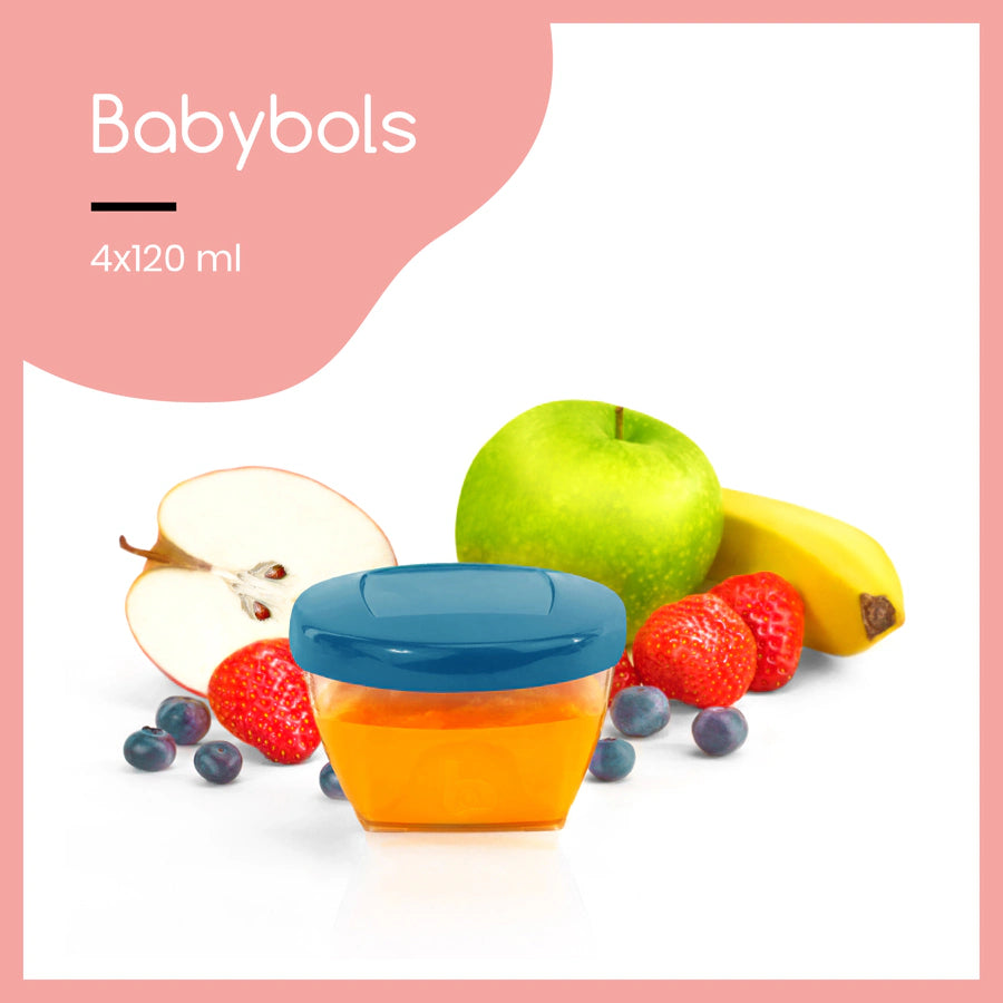 Babymoov Babybols تخزين الطعام 120 مل (عبوة من 4 قطع) Babymoov Babybols تخزين الطعام 120 مل (عبوة من 4 قطع)