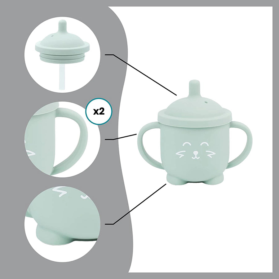Babymoov ISY Silicone Cup W/ Straw Fox - 150ml