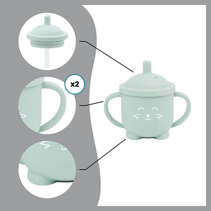 Babymoov ISY Silicone Cup W/ Straw Fox - 150ml