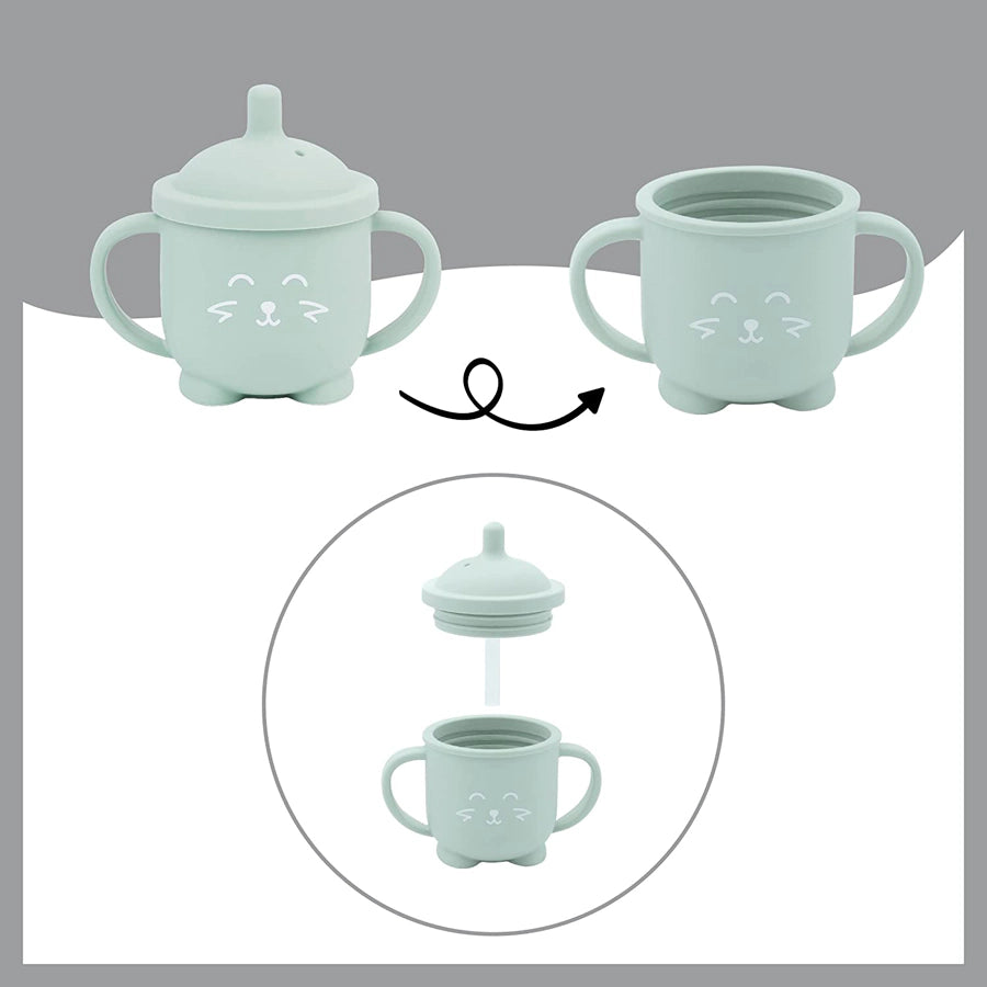 كوب سيليكون Babymoov ISY مع قشة Fox - 150 مل كوب سيليكون Babymoov ISY مع قشة Fox - 150 مل