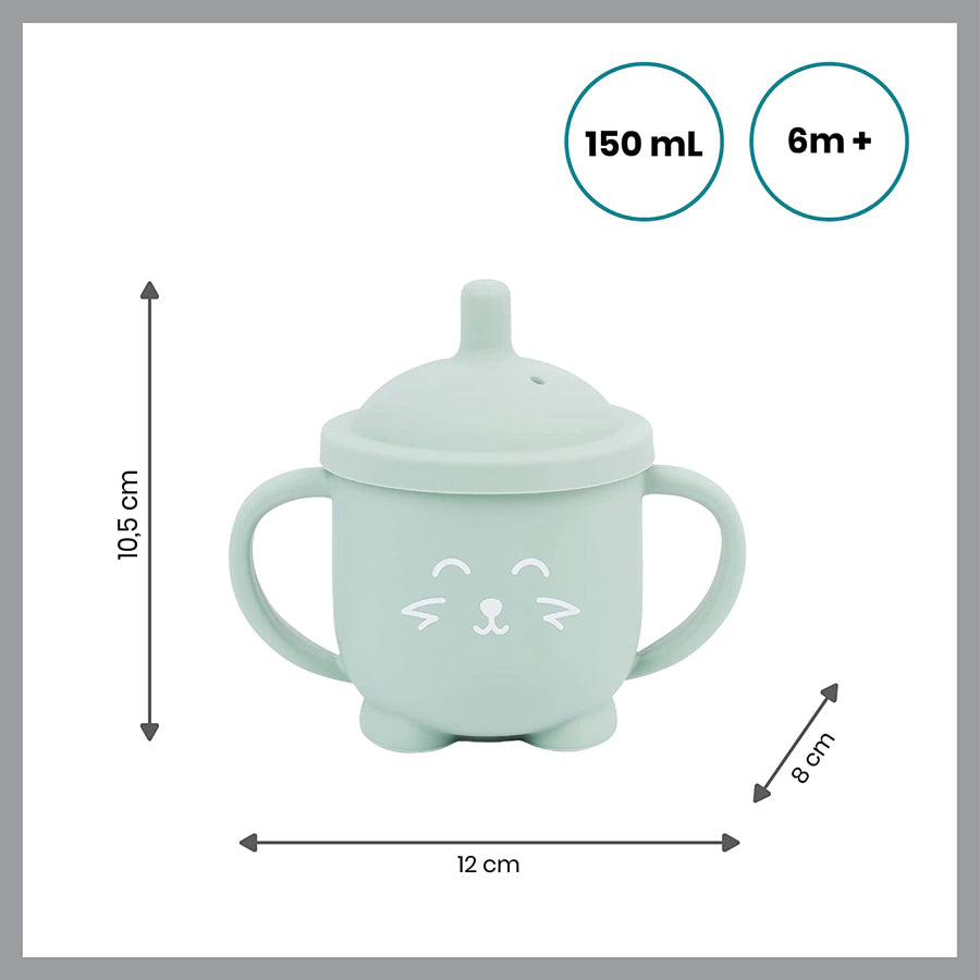 كوب سيليكون Babymoov ISY مع قشة Fox - 150 مل كوب سيليكون Babymoov ISY مع قشة Fox - 150 مل
