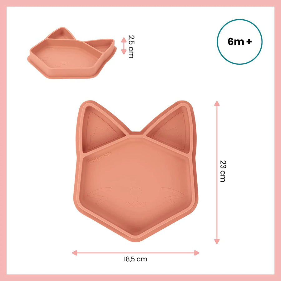 Babymoov Eats' ISY Silicone Suction Plate - Fox