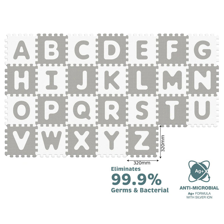 Sunta Antibacterial Alphabet & Numbers Floor Puzzle Mat 35pcs