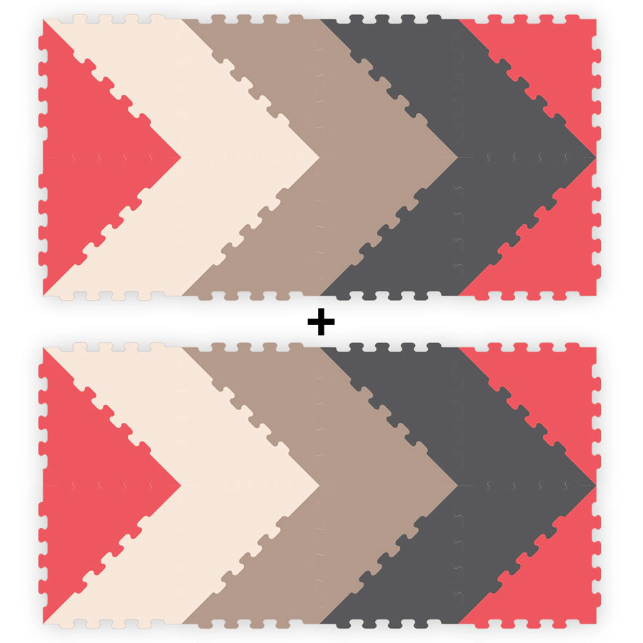 Sunta 4-Colours Triangle Puzzle Floor Mat 32pcs Sunta 4-Colours Triangle Puzzle Floor Mat 32pcs