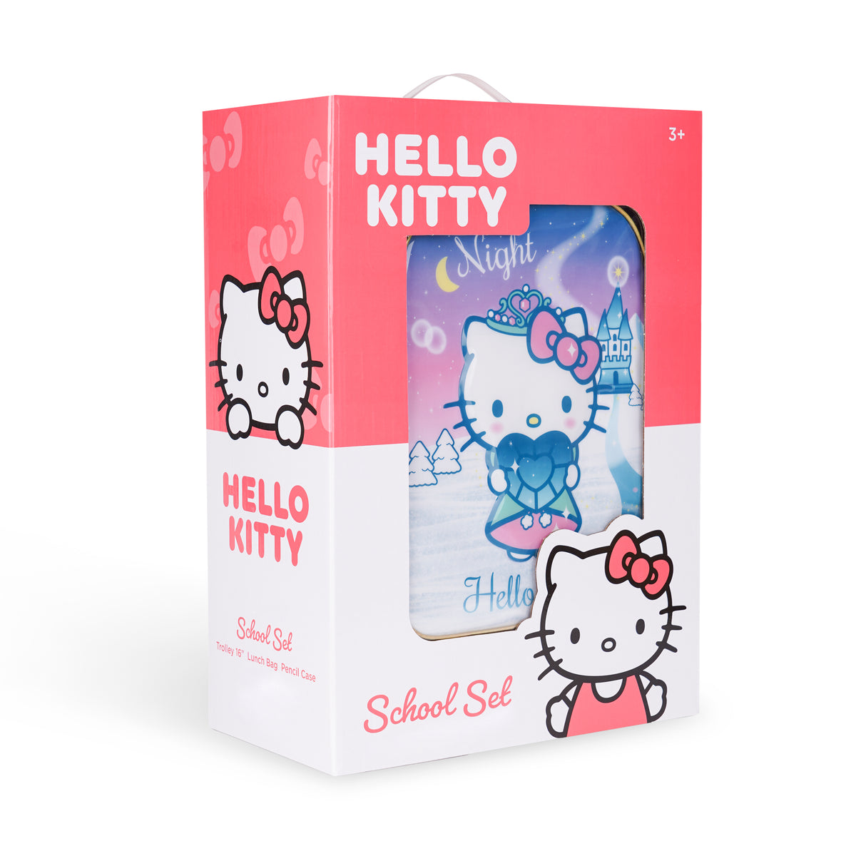 Sanrio Hello Kitty My Crystal Night 3in1 Trolley Box set 18 Inch