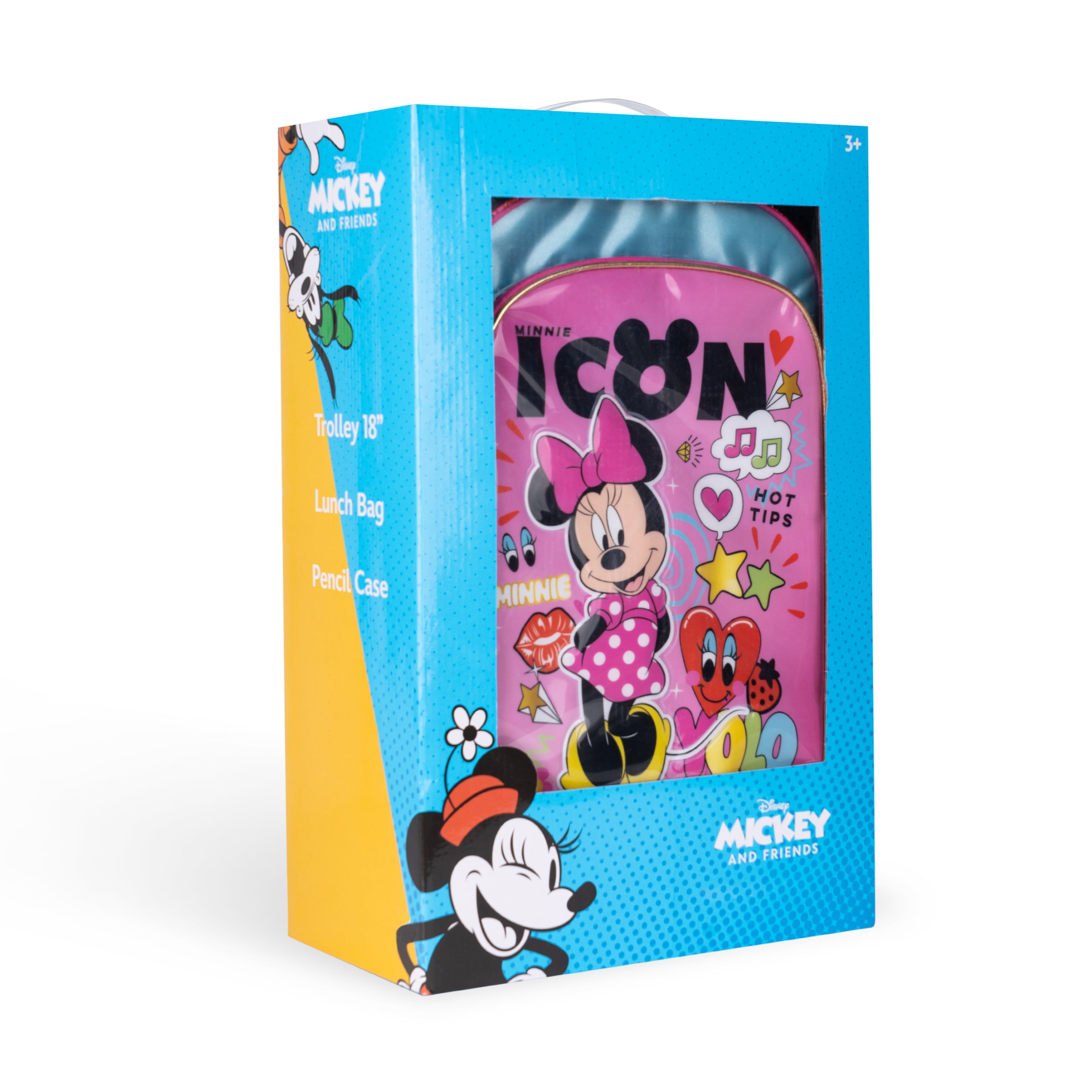 Disney Minnie Mouse Minnie Icon Issue 3in1 Trolley Box set 18"