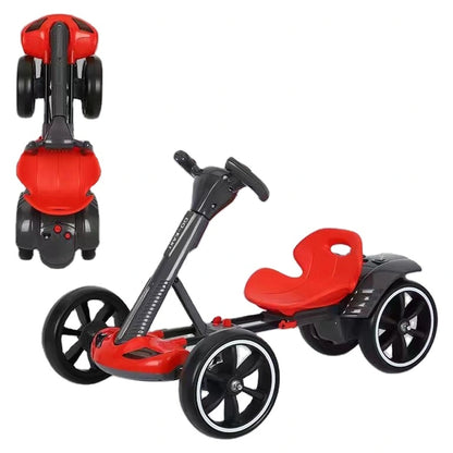 Tobbi Kids 6V 4.5Ah Foldable Electric Go-Kart (Red)