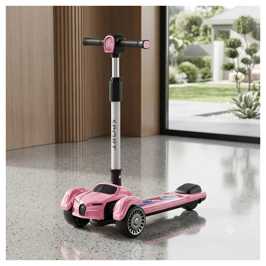 Tobbi Kids 3-Wheel Scooter (Pink)