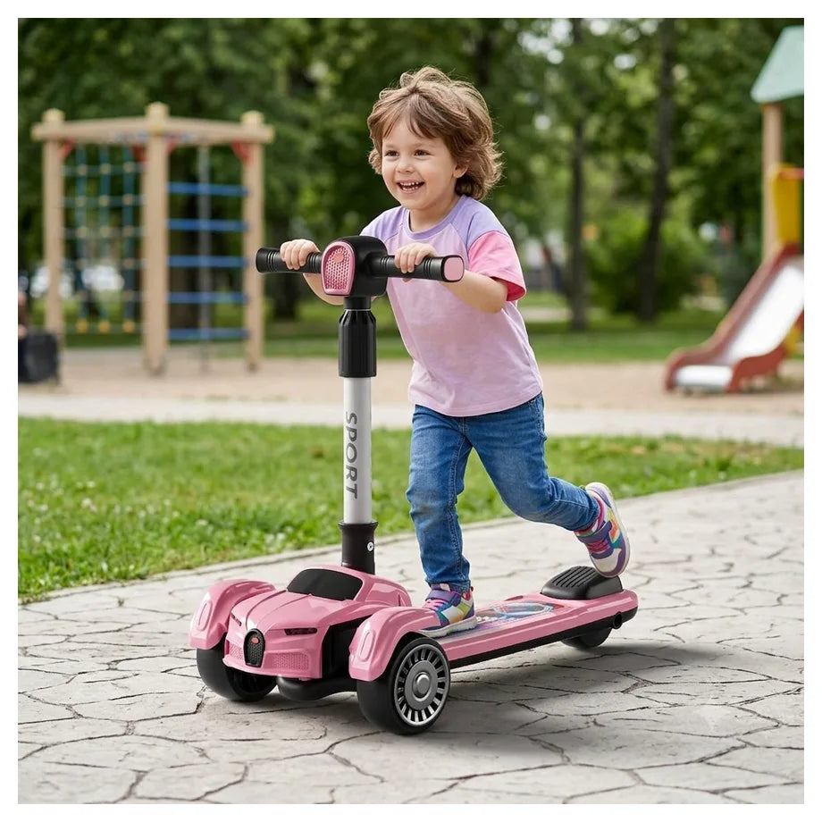 Tobbi Kids 3-Wheel Scooter (Pink)