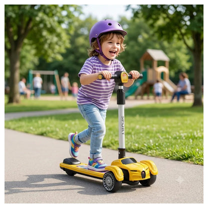 Tobbi Kids 3-Wheel Scooter (Yellow)