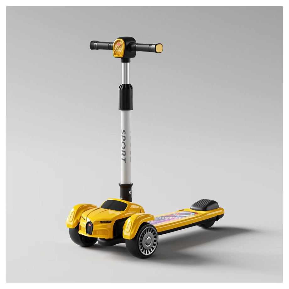 Tobbi Kids 3-Wheel Scooter (Yellow)