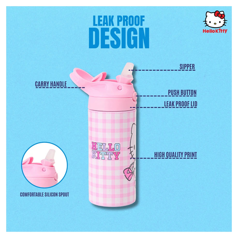 Sanrio Hello Kitty Kawaii Kitty Stainless Steel Water Bottle