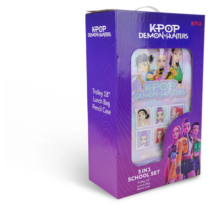 Netflix Kpop Demon Hunters 3 In 1 Trolley Set 18"