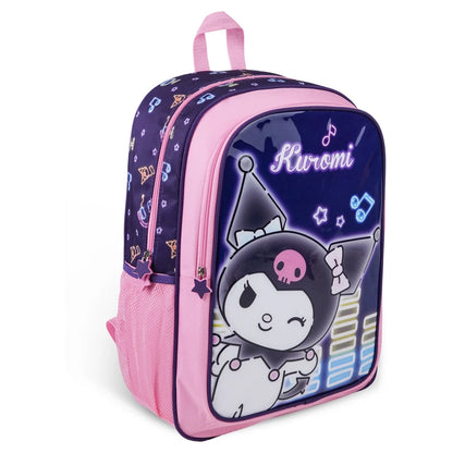 Sanrio Kuromi Check The Beat 5 In 1 Backpack Set 18"