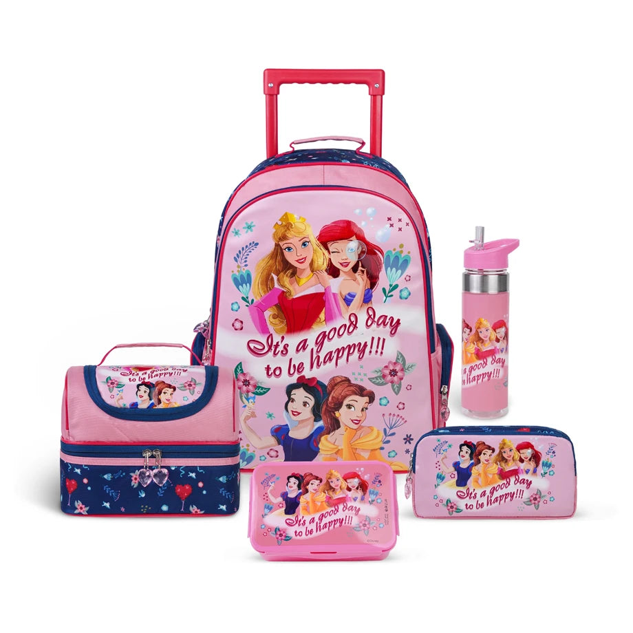 Disney Princess It's A Good Day To Be Happy 5 In 1 Premium Trolley Set 18"