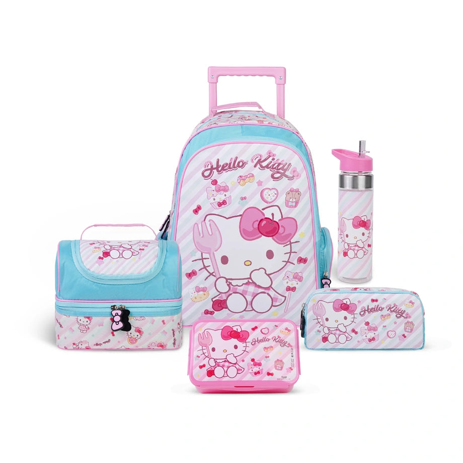 Sanrio Hello Kitty Snack And Sweet 5 In 1 Premium Trolley Set 18"