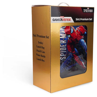 Marvel Spiderman Spiders Shadow 5 In 1 Premium Trolley Set 18"
