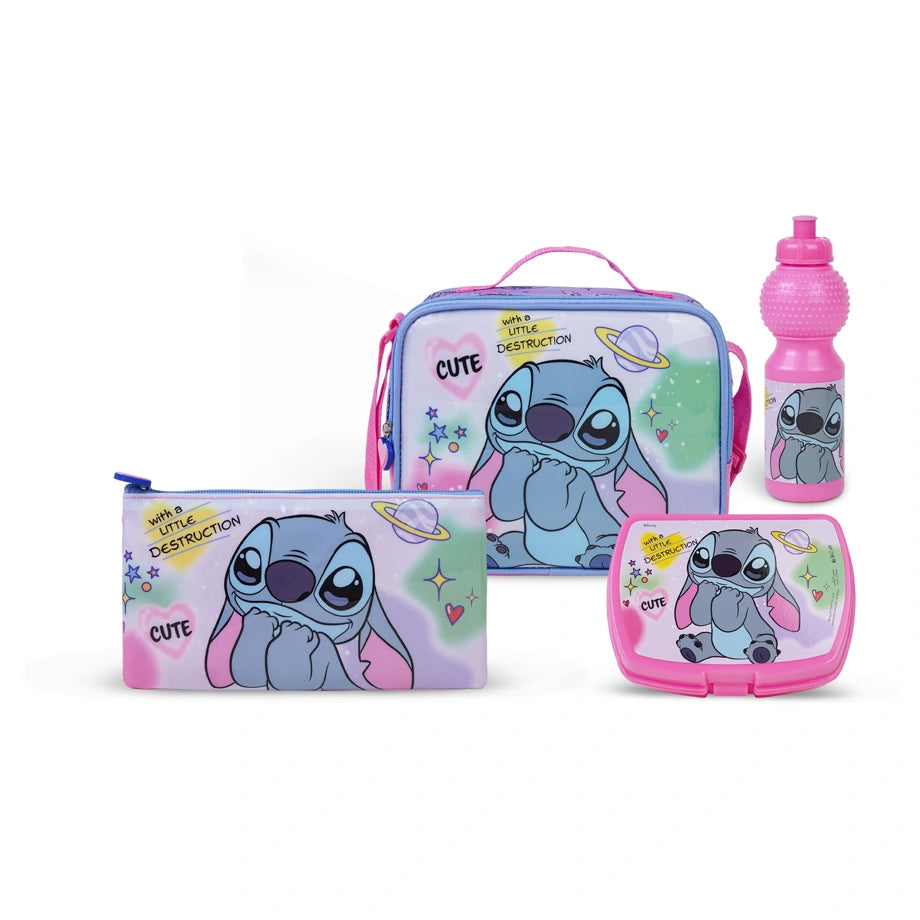 Disney Stitch Cute 5 In 1 Trolley Set 18"
