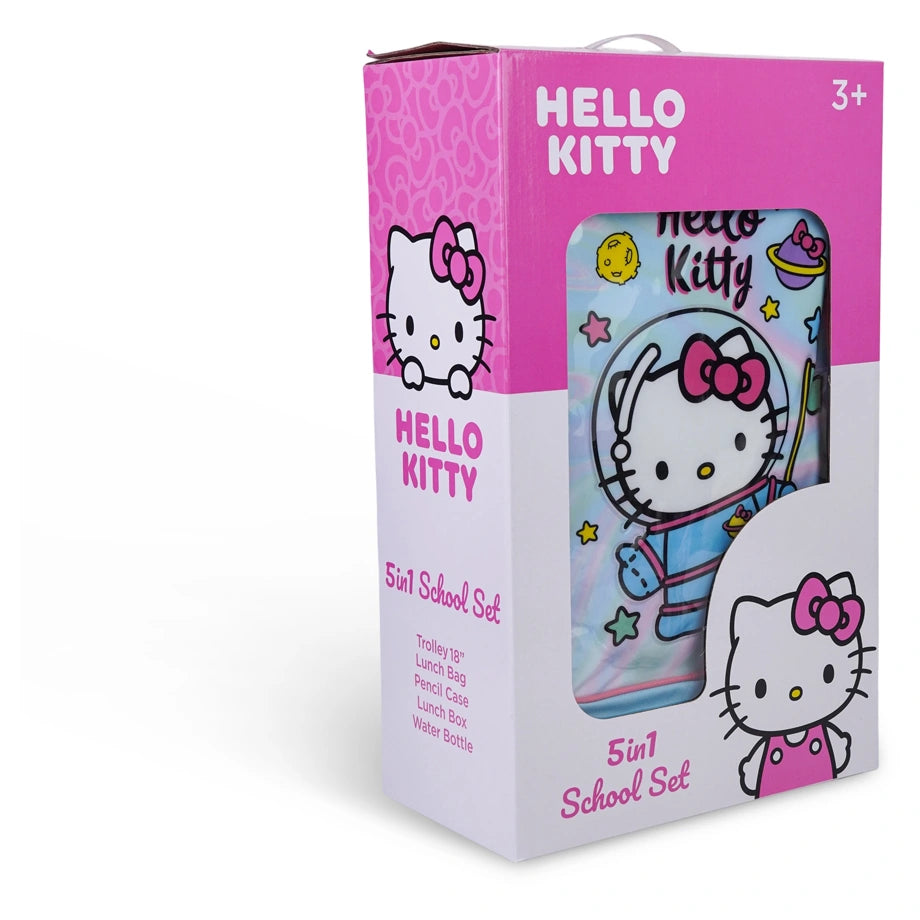 Sanrio Hello Kitty Astronaut Kitty 5 In 1 Trolley Set 18"