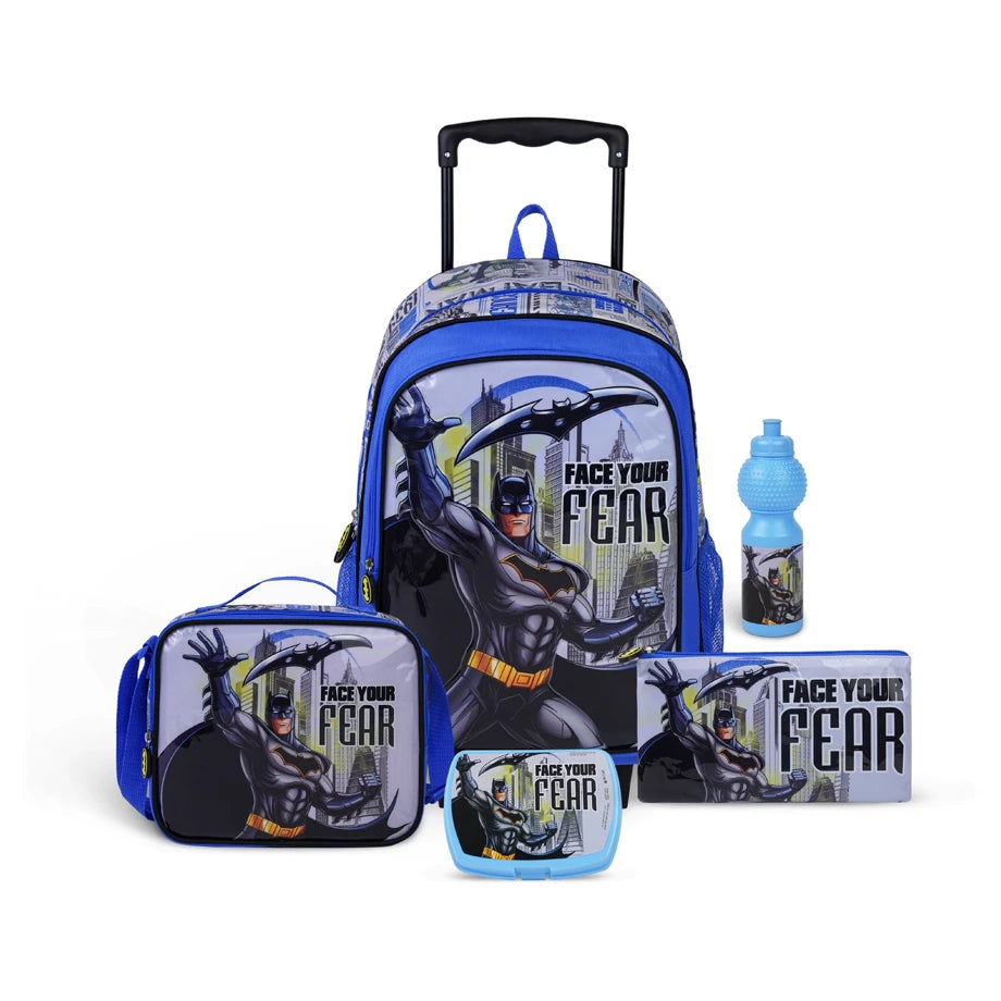 Warner Bros Batman Face Your Fear 5 In 1 Trolley Set 18"