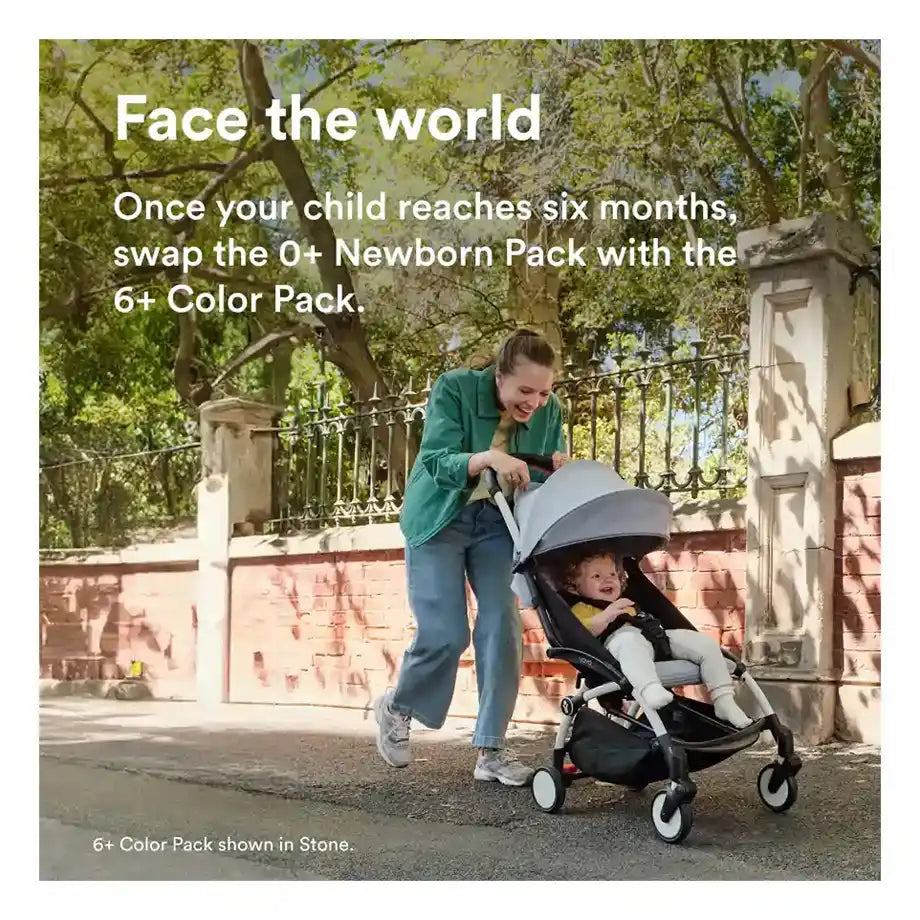 Stokke YOYO³ White Frame - 0+ Newborn Pack & 6+ Color Pack Bundle