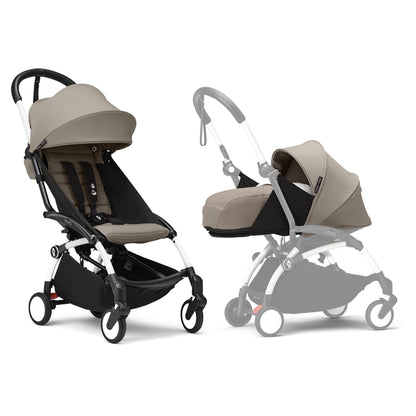 Stokke YOYO³ White Frame - 0+ Newborn Pack & 6+ Color Pack Bundle