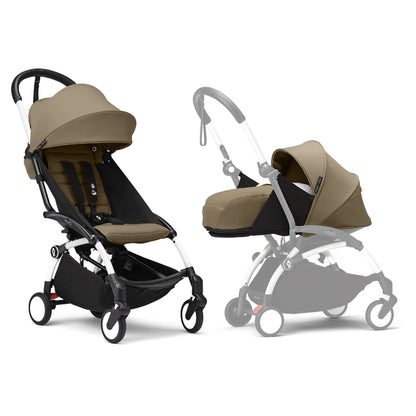 Stokke YOYO³ White Frame - 0+ Newborn Pack & 6+ Color Pack Bundle