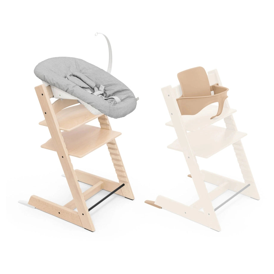 Stokke Tripp Trapp Chair + Baby & Newborn Set Bundle Natural