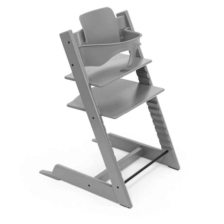 Stokke Tripp Trapp Stormgrey + Baby Set + Cushion (Nordic Grey)