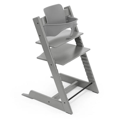 Stokke Tripp Trapp Stormgrey + Baby Set + Cushion (Nordic Grey)