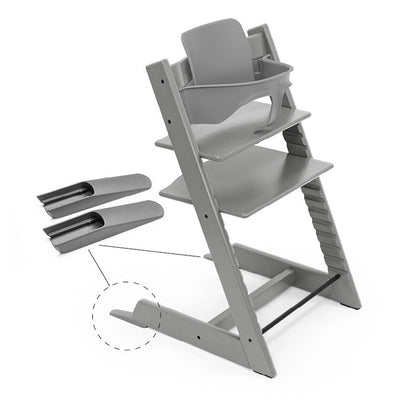 Stokke Tripp Trapp Stormgrey + Baby Set + Cushion (Nordic Grey)