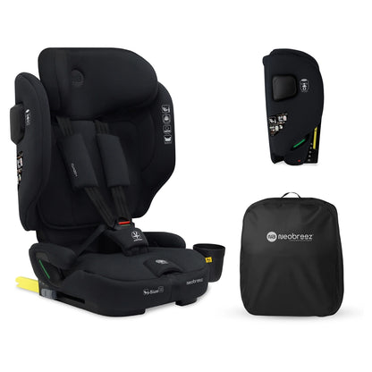 Neobreez-i-Gento Compact Air Travel Car Seat Group 1/2/3 (Black)