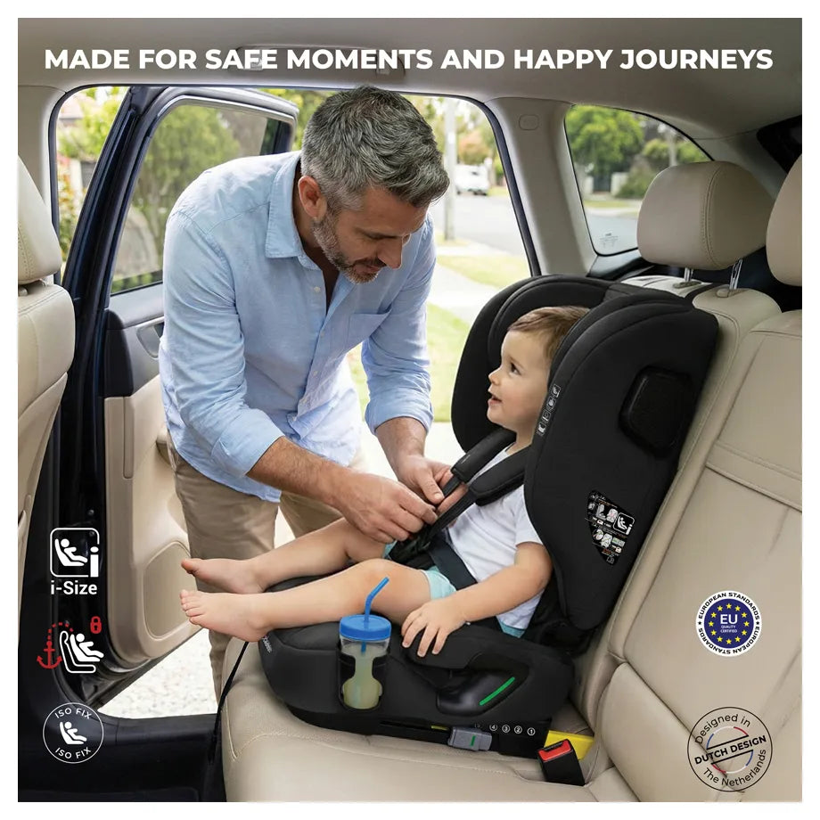 Neobreez-i-Gento Compact Air Travel Car Seat Group 1/2/3 (Black)