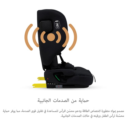 Neobreez-i-Gento Compact Air Travel Car Seat Group 1/2/3 (Black)