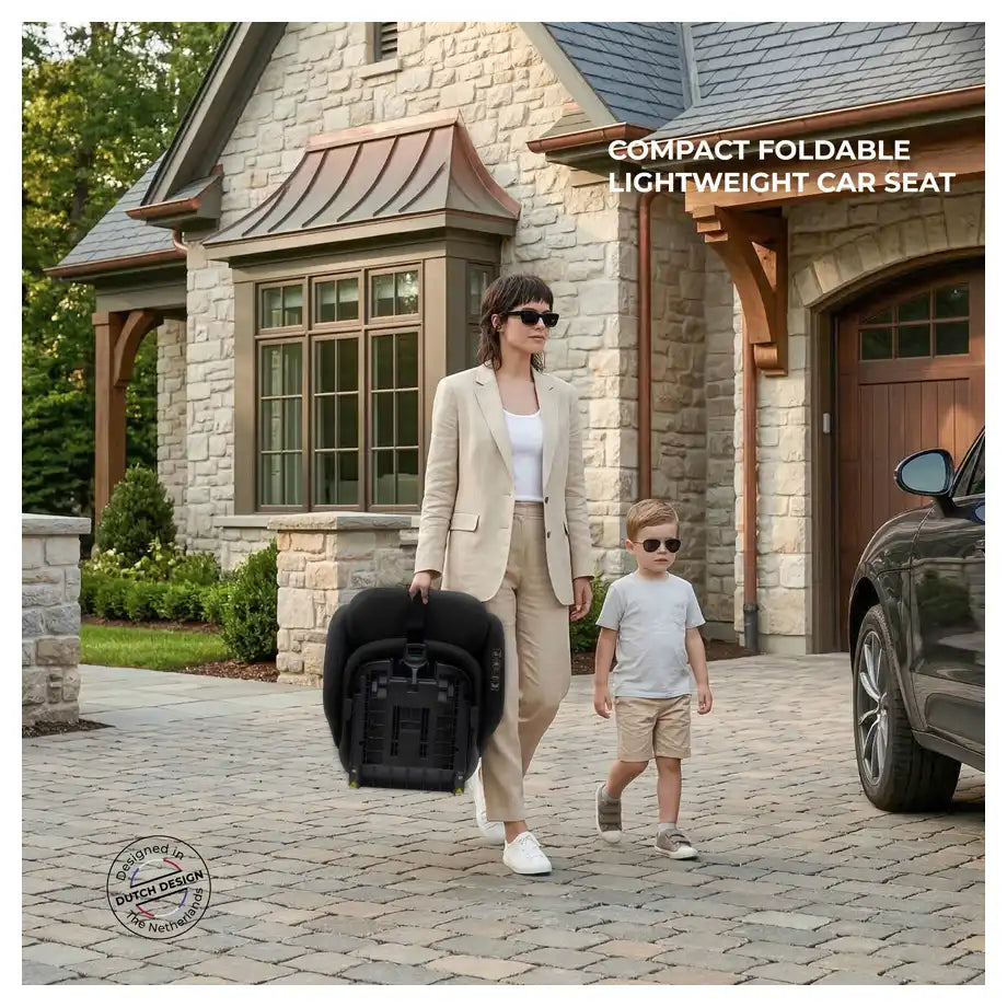 Neobreez-i-Gento Compact Air Travel Car Seat Group 1/2/3 (Black)