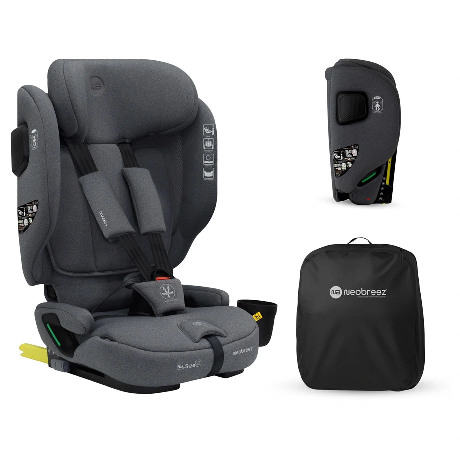 Neobreez-i-Gento Compact Air Travel Car Seat Group 1/2/3 (Grey)