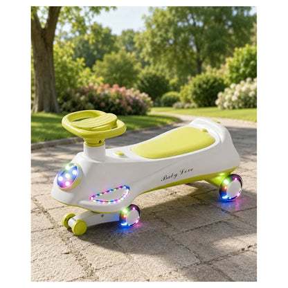 Orbic Infinity Swing Car With Lights And Music (Green)