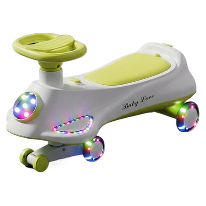 Orbic Infinity Swing Car With Lights And Music (Green)