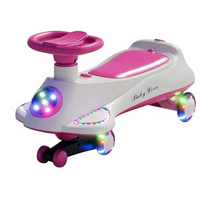Orbic Infinity Swing Car With Lights And Music (Pink)