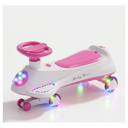 Orbic Infinity Swing Car With Lights And Music (Pink)