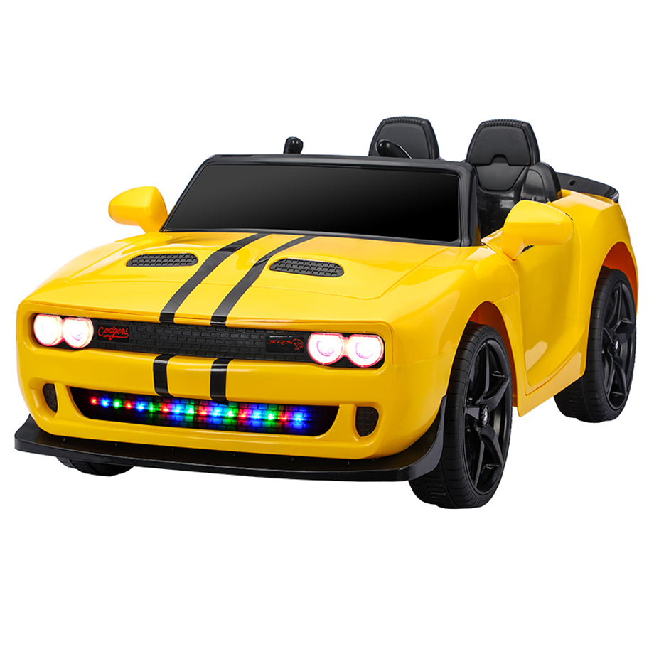 Orbic Kids Dodge Challenger Battery Operated Car (Yellow)