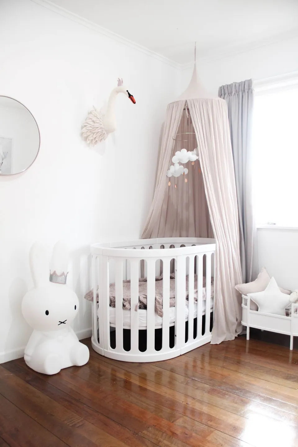 Babyhood Kaylula Sova Cot Classic (White)