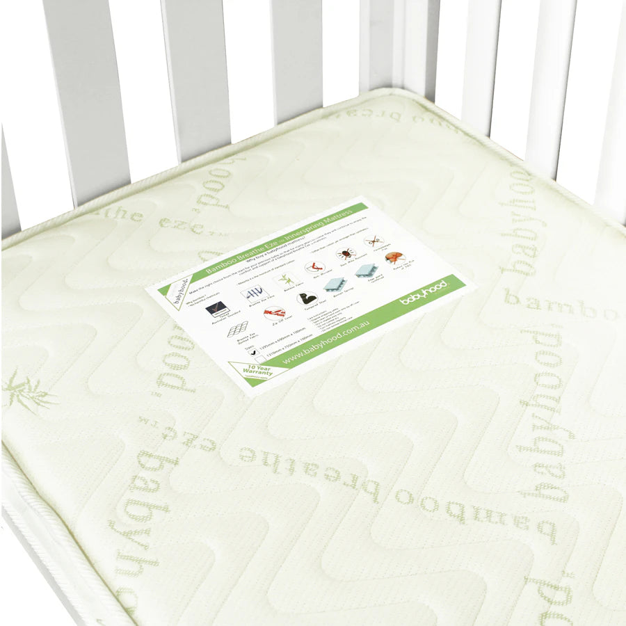 مرتبة Babyhood Bamboo Mattress Breathe Eze TM ذات النوابض الداخلية مرتبة Babyhood Bamboo Mattress Breathe Eze TM ذات النوابض الداخلية